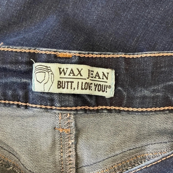 Women’s Junior’s Wax Jean dark wash distressed ankle jeans Size 7 - Picture 6 of 8